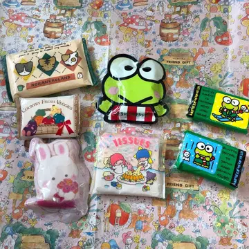 산리오 레트로 캐릭터 포켓 티슈 미사용 치어리 참 키키라라