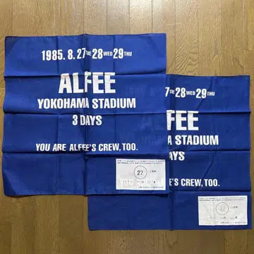 ALFEE 반다나 티켓 2장 세트
