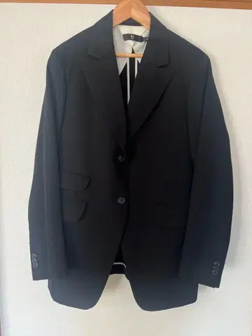 새상품급 유니클로 +J 울 테일러드 자켓 질 샌더 L 블랙