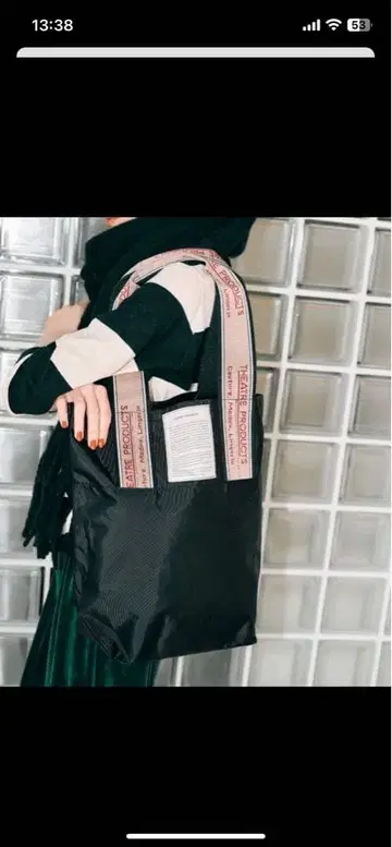 시어터 프로덕츠 자카드 테이프 백 미시시피 L 사이즈 미사용품