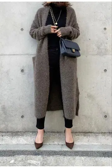 [ 새상품 ] 알파카 롱 가디건