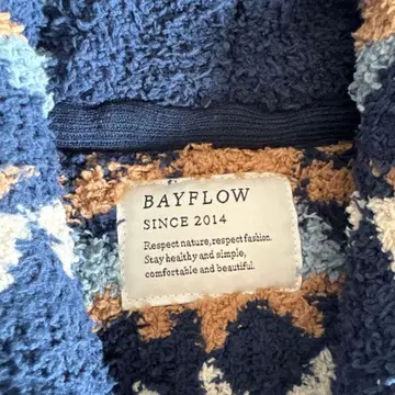 BAYFLOW 기하학 패턴 플리스 자켓