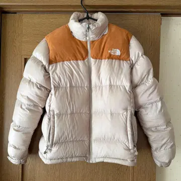 THE NORTH FACE 다운 자켓 화이트 브라운