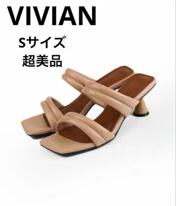 컨디션 최상 스퀘어토 패디드 더블 벨트 뮬 샌들