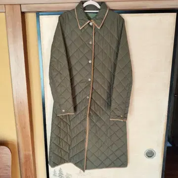 퀼팅 롱 코트 랄프 로렌