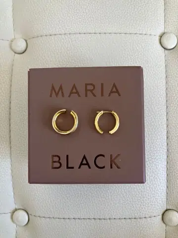 MARIA BLACK 골드 후프 귀걸이 & 이어커프