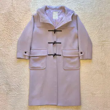 머큐리 듀오 드롭 숄더 롱 더플 코트 라벤더