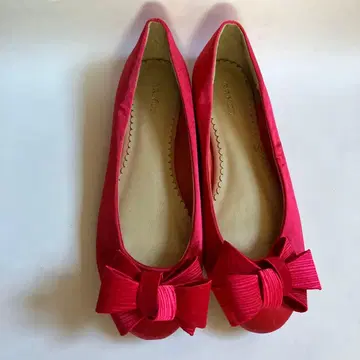 RANDA 리본 포함 핑크 플랫슈즈