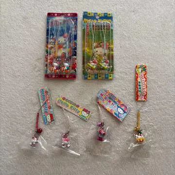 레어 희귀 지역 한정 헬로키티 오키나와 6점 세트 스트랩 끈