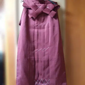 크림슨 컬러 하카마 졸업식 새상품