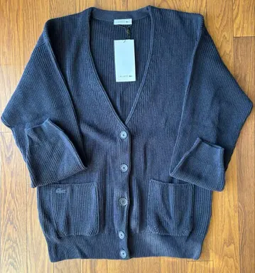 [ 정가 24,000엔 ] LACOSTE 리브 가디건 네이비