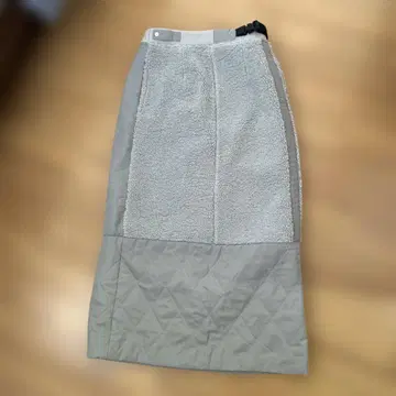 스콧 클럽 LASUD 플리스 퀼팅 롱 스커트