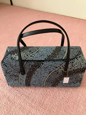 나가시마 오비 기모노 가방 니시진 비단