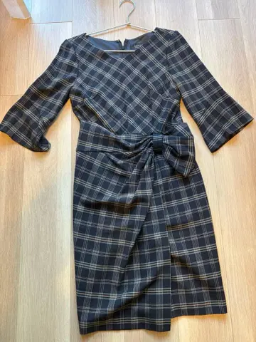 ( 인기 ) 클리닝 완료 JUSGLITTY 체크 원피스 사이즈 1