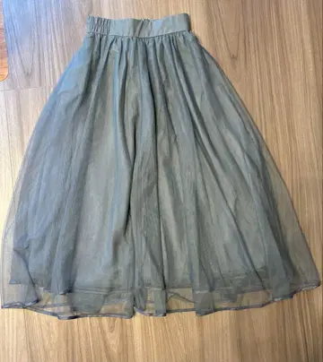 Louere 그레이 플레어 스커트 S