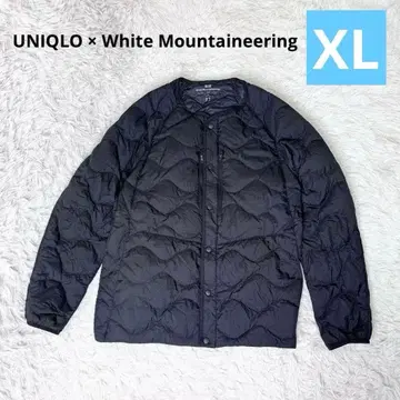 [ 콜라보 ] 유니클로 화이트 마운티니어링 다운 XL 블랙