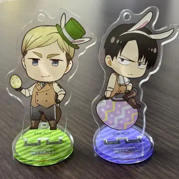 진격의 거인 엘빈 리바이 아크릴 스탠드 부활절 애니메이트 카페