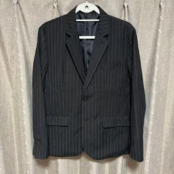 y113009 EVOLUTION 테일러드 자켓 스트라이프 블랙 L