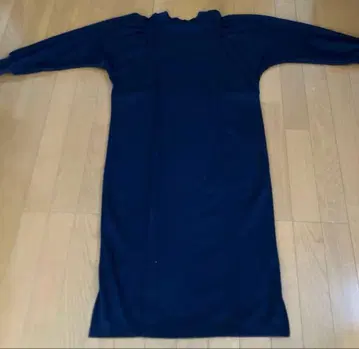 [ 새상품급 ] UNTITLED 롱 원피스 네이비 긴팔