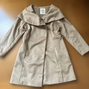 브라운 계열 울 코트 M