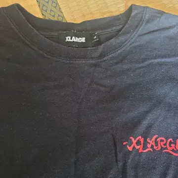 XLARGE 블랙 긴팔 롱 슬리브 T셔츠