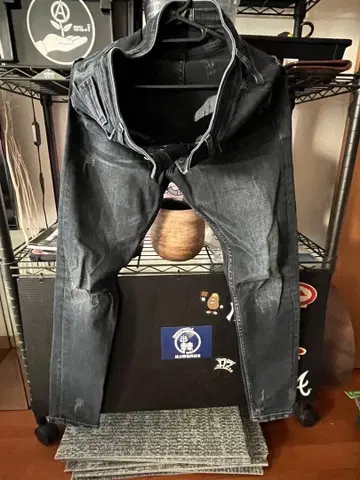 ZARA MAN 다크 그레이 데님 w30