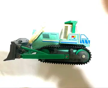 불도저 미니카 그린 컬러 약 15cm 중국산