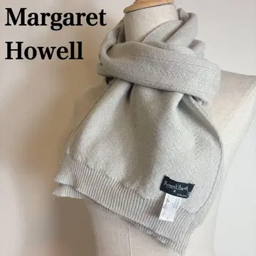 마가렛호웰 울 머플러 스톨 리브 롱 그레이