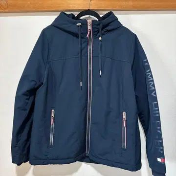 TOMMY HILFIGER 후드 부착 자켓 XL 네이비