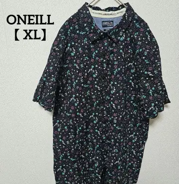 ONEILL [ XL ] 플라워 프린트 반팔 셔츠 여성용 남성용