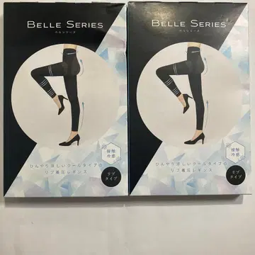 BELLE SERIES 리브 압박 레깅스 쿨 타입 M 블랙 2켤레