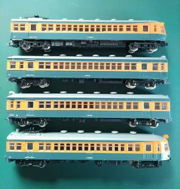 N 게이지 국철 52계 1차량 이이다선(쾌속색) 4량 세트