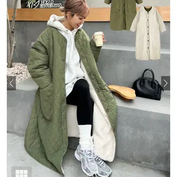 GRL 리버서블 롱 코트