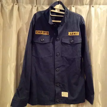 Champion 밀리터리 셔츠 네이비