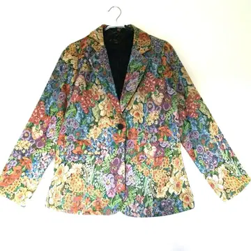 [ 신착 ] 고블랑 직조 다색 꽃무늬 테일러드 자켓 L 사이즈