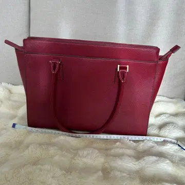 버건디 핸드백 합성 피혁