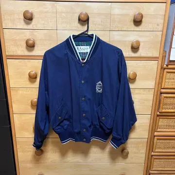 [ EMico ] 네이비 블루종 바시티 자켓 남성용 여성용