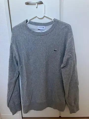 LACOSTE 그레이 맨투맨 S 사이즈