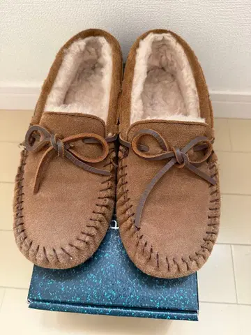 EMU 모카신 7 24cm 체스넛 새상품급