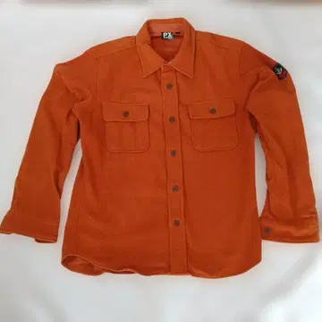 AVIREX, PX 라인, 오렌지 컬러 긴팔 셔츠 엠블럼 부착