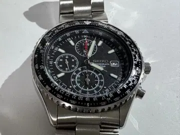 SEIKO 크로노그래프 손목시계 블랙