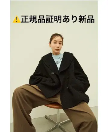 새상품 CLANE 오버 트위드 코트 다나카 미나미