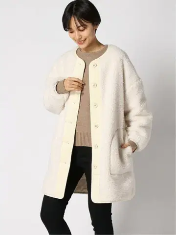 스픽 앤 스팬 보아 퀼트 리버서블 블루종