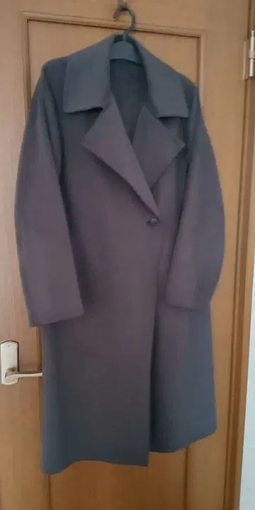 유니클로 더블 페이스 롱 코트 S 사이즈 울 혼방