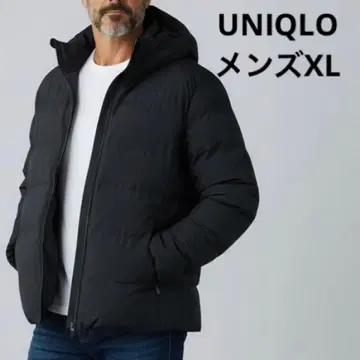 UNIQLO 남성용 XL 다운 자켓 후드 부착