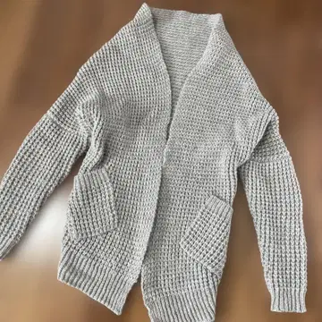 디노스 Cara 그레이 볼레로 가디건 M 사이즈 알파카 고급 니트