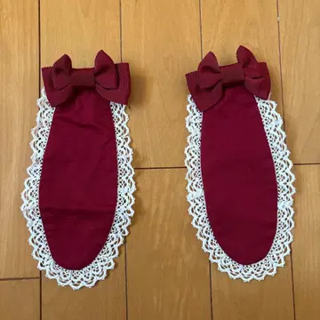 BABY 토끼 귀의 Lovely Cafe 토끼 귀 빗 크림슨