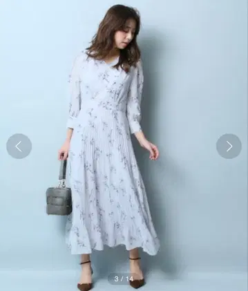 저스길리티 꽃무늬 프린트 원피스