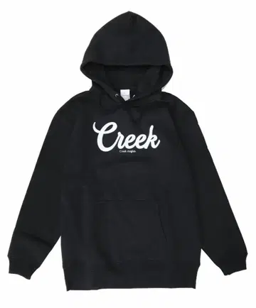 새상품 Creek Anglers 블랙 BLACK 풀오버 후드티 / XL