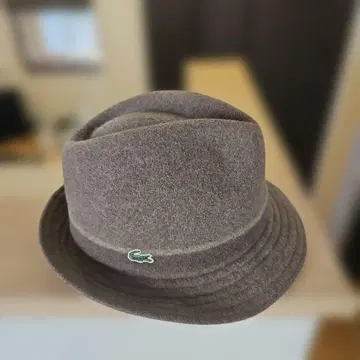 라코스테 울 펠트 햇 브라운